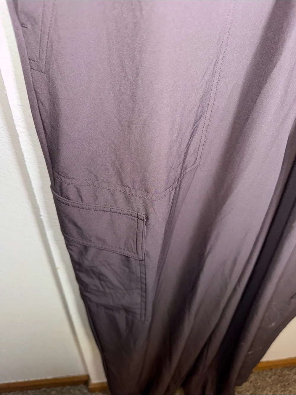 ATHLETA Chocolate Brown Zip-Up Active Lightweight sleeveless jumpsuit 16 - Picture 3 of 5